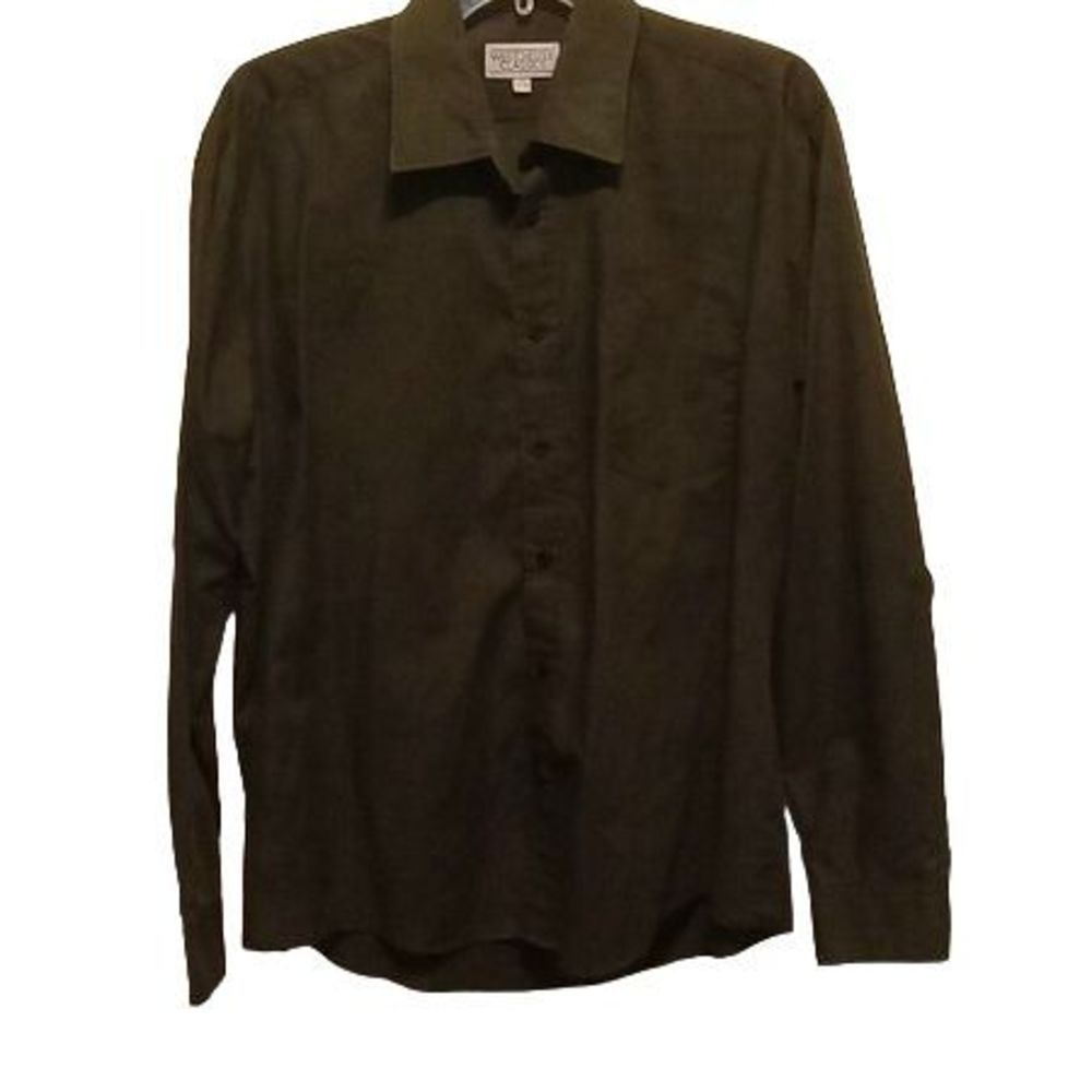 Westchester Classics Black Men's Button Front Shirt Size 16.5